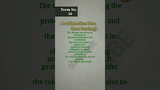 acclimatization  term 26  important term shorts science studyinfowithexalted [upl. by Uella]