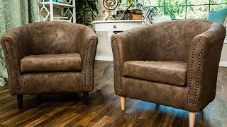 How To  Orly Shanis DIY Faux Leather Chair  Hallmark Channel [upl. by Aicatsue]