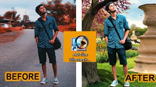 Adobe Photoshop 70 tutorial  how to Change background image  techy amit [upl. by Rempe]