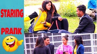 Staring Prank At Cute Girls Gone Wrong Pranks In India [upl. by Eiknarf]