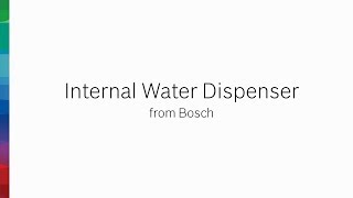 Filtered Internal Water Dispenser by Bosch [upl. by Frulla]