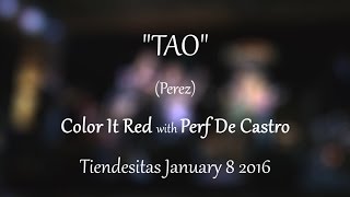 COLOR IT RED with PERF DE CASTRO performs quotTAOquot by Sampaguita at TIENDESITAS [upl. by Yelats367]