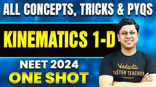 Kinematics 1D In One Shot  All Concepts Tricks And PYQs  NEET 2024 Physics  Restart Series [upl. by Deonne]