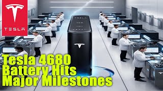 Tesla 4680 Battery Hits Major Milestones [upl. by Favin]