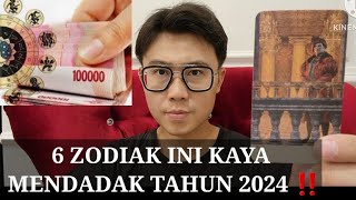 6 ZODIAK BAKAL KAYA MENDADAK DI TAHUN 2024 INI ‼️BANYAK DUIT BERLIMPAH [upl. by Gene]