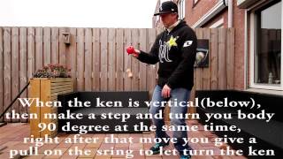 KendAlex Kendama Tutorial  Spacewalk one turn Lunar  けん玉学校 [upl. by Hestia]