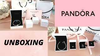 Pandora Unboxing  DEMONSTRATION OF BRACELET AND COMPLETE CHARMS 💜 [upl. by Asyle]