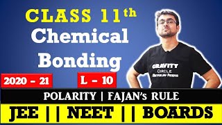 Chemical Bonding  Polarity of Bond  3  FAJANS RULE  L  10  JEE  NEET  BOARDS [upl. by Iaht]