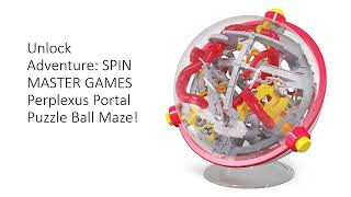 Unlock Adventure SPIN MASTER GAMES Perplexus Portal Puzzle Ball Maze [upl. by Aennil206]