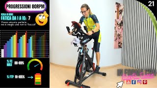 Indoor Cycling Live Cadence Efficiency  Allenamento per Ciclismo  Lezione Spinning 21 [upl. by Hammerskjold]