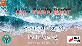 Unlock Bootloader TWRP Root Redmi 5 Plus Vince  Redmi 5 Rosy garansi TAM [upl. by Sergei]