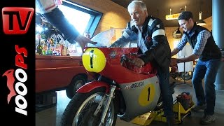 Giacomo Agostini startet MV Agusta 500  IRRER SOUND im Top Mountain Crosspoint [upl. by Flora]