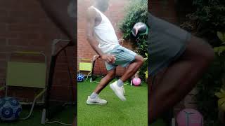 Dad playing football football footballskills shorts [upl. by Attenyt]