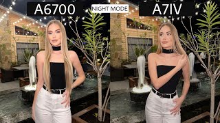 Sony A6700 Vs Sony A7IV  Night Mode  Comparison [upl. by Arevle]