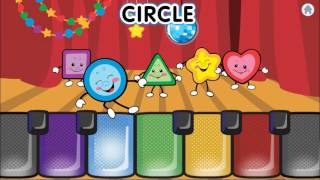 Shapes amp Colors Music Show  Learn about shapes and colors for kids [upl. by Haek]