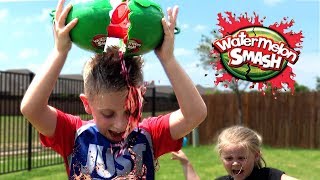 KidCity Plays the Watermelon Smash Challenge [upl. by Htebasil]