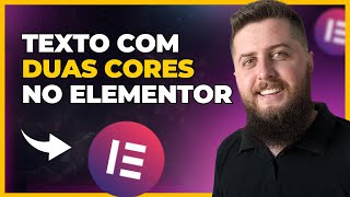 Como Fazer um Título ou Texto com 2 CORES DIFERENTES e Com Fundo no Elementor [upl. by Blanchard]