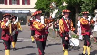 20130615 Fanfarenzugtreffen Sternmasch bei Sommertemperatur in Langenargen am Bodensee Teil 09 [upl. by Ahsilram178]