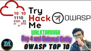 TryHackMe OWASP Top 10  Day 4 XML External Entity  TryHackMe  Owasp Top 10 [upl. by Aihcela521]