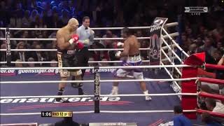 David Haye rocks Nikolai Valuev [upl. by Yrok]