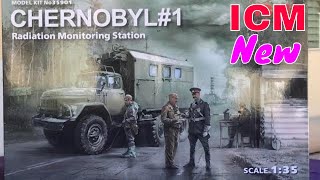 ICM plastic model kit previews including the New Chernobyl radiation truck and diorama [upl. by Eiliak]