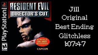 Resident Evil DC PSX Speedrun  Jill Original Best Ending  10747 PSP Glitchless WR [upl. by Kimball]