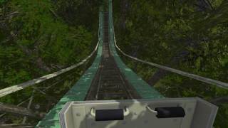 Montanha Russa Abandonada  Simulador 3D  Abandoned Roller Coaster [upl. by Daraj]