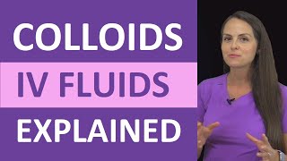 Colloids IV Fluid Types Explained Nursing NCLEX Review Fluid amp Electrolytes [upl. by Aviv]