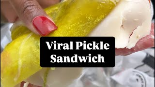 jimmyjohns Viral Pickle Sandwich “VETO UNWICH” [upl. by Hodgson]