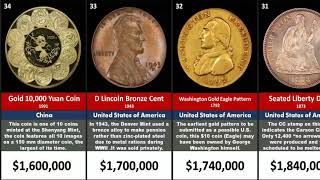 List of Most Expensive coins in History [upl. by Nirehs]