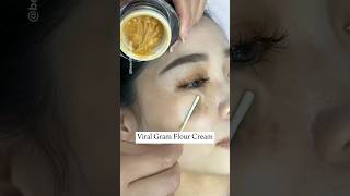 Viral Gram Flour Cream DIY Besan Face Cream Pack fairness fairskin beauty [upl. by Aset784]