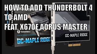 How to add USB4 to Gigabyte AORUS X670 motherboards [upl. by Nevak]