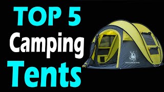 TOP 5 Best Camping Tents Review In 2024 [upl. by Aissej]