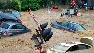 Mass Evacuation in Switzerland and Italy Flash flood washed away homes and cars Europe is shocked [upl. by Kato919]