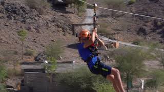 Zipline at Hatta Wadi Hub [upl. by Gusti]