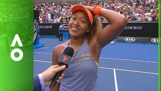 Naomi Osaka on court interview 3R  Australian Open 2018 [upl. by Madlen]