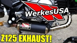 Competition Werkes Z125 Pro Exhaust Install amp Sound [upl. by Diarmuid]