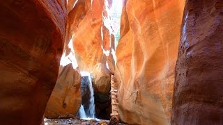 Kanarra Creek Falls Slot Canyon Hiking Trail Kanarraville Zion National Park Utah Hiking Trails USA [upl. by Karlow]