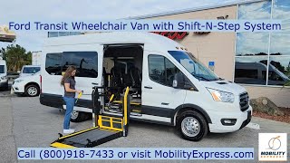 Ford Transit Wheelchair Van with AbiliTrax ShiftNStep [upl. by Etteyniv17]