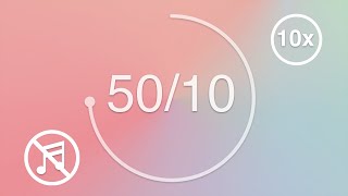 50 Minute Pomodoro Timer  10 Minute Break  Pastel Color Wheel  Repeats 10x  Study amp Focus Timer [upl. by Lardner916]