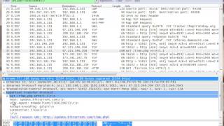 Showing You How To Figure out Bittorrent Behavior With Wireshark [upl. by Conah]