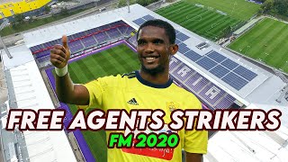 TOP 10 Free Agents Strikers in Football Manager 2020 [upl. by Dnomsed]