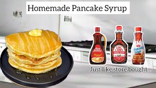 Watch This Before You Buy Your Next Pancake Syrup  Easy Homemade Pancake Syrup Recipe 3 Ingredients [upl. by Swigart]