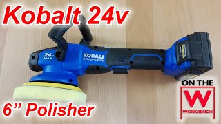 Kobalt 24v 6Inch Polisher [upl. by Otxis]