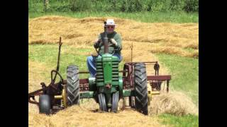 Making Hay with a John Deere H newer [upl. by Eisenhart]