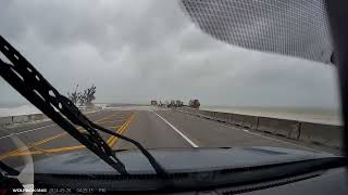 sanibel causeway sanibelisland hurricanehelene stormsurge crashingwaves [upl. by Conant]