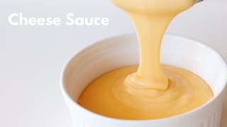 EASY HOMEMADE CHEESE SAUCE RECIPE  NACHO CHEESE SAUCE RECIPE [upl. by Lsiel]