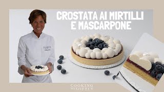 Crostata ai mirtilli e mascarpone  dolce fresco e goloso [upl. by Vasilis]