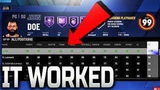 NEW  NBA 2K22 99 ATTRIBUTES GLITCH MAX TENDENCIES GLITCH 99 OVERALL DEMIGOD GLITCH [upl. by Read213]