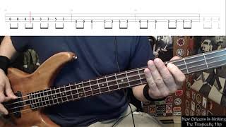 New Orleans Is Sinking by The Tragically Hip  Bass Cover with Tabs PlayAlong [upl. by Sauder]